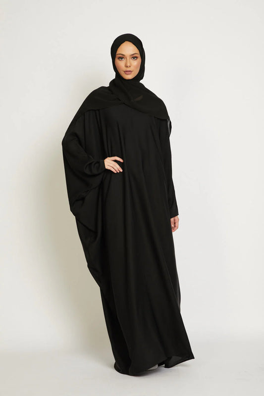 Farasha Fermée – Noir Profond