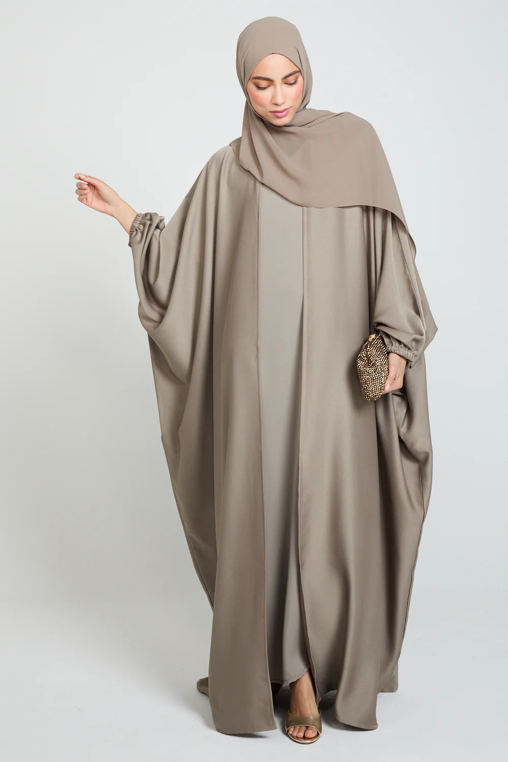 Bisht Ouvert Premium Royale – Desert Sandstone